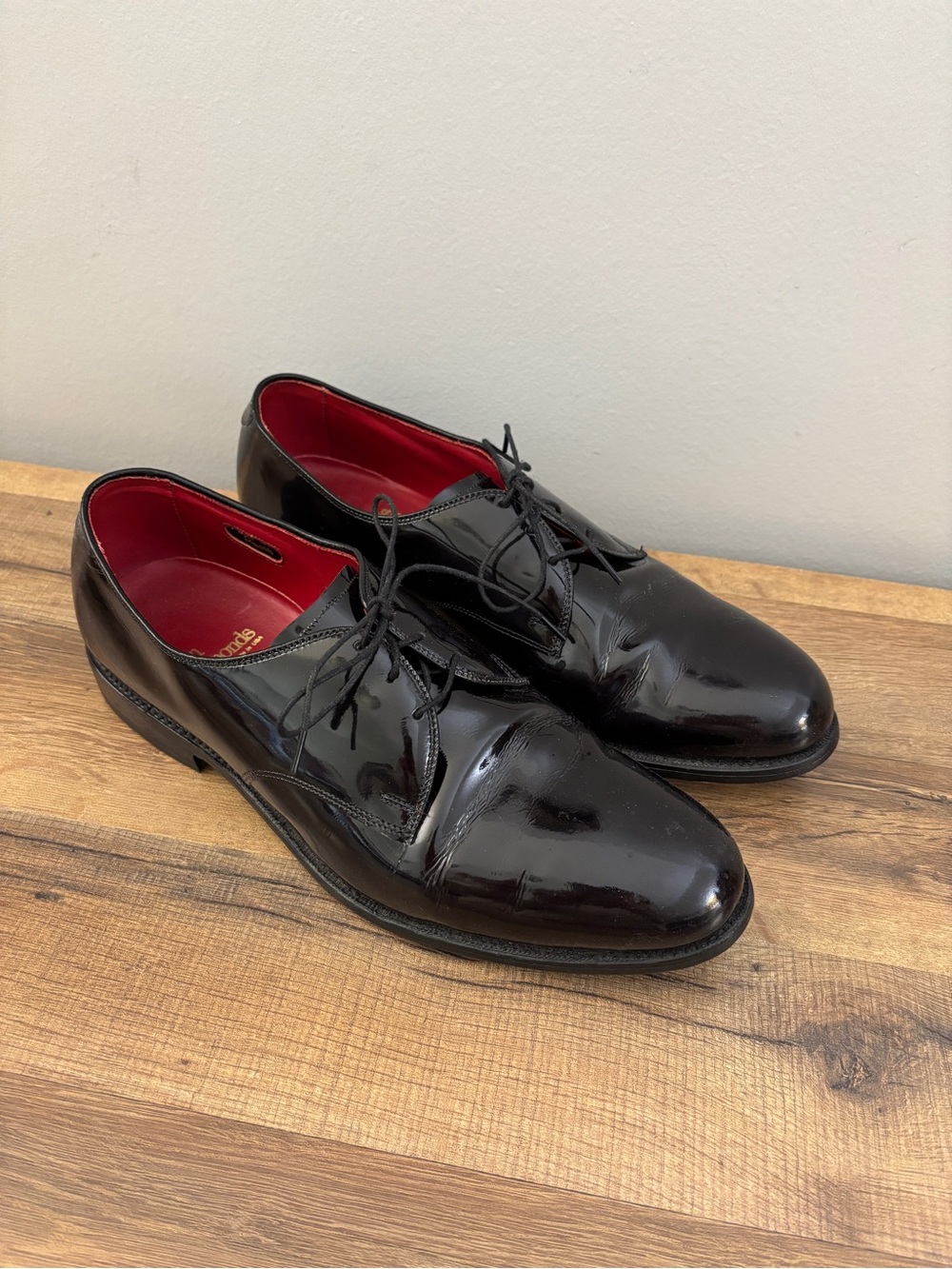 Allen Edmonds Spencer Black Patent Leather Tuxedo Dress Shoes Men’s